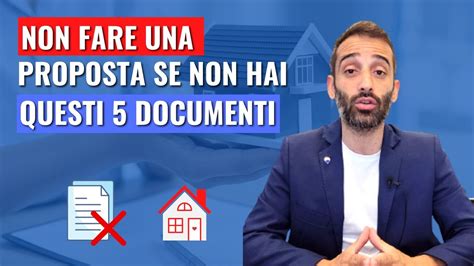 documenti da chiedere prima di comprare casa